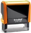 Trodat Printy 4913 Neon Orange Self-Inking Stamp