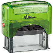 Shiny S-845 Green Self-Inking Stamp