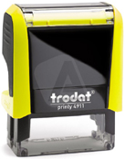 Trodat Printy 4911 Neon Yellow Self-Inking Stamp