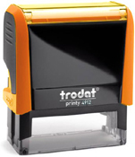 Trodat Printy 4912 Neon Orange Self-Inking Stamp