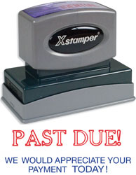 SHA3286 - Jumbo Stock Stamp - PAST DUE!  WE WOULD APPRECIATE YOUR PAYMENT TODAY!